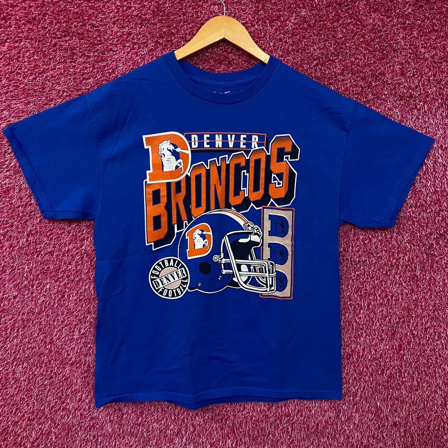 Junk Food Clothing Denver Broncos Checkdown Flea Market T-shirt Medium