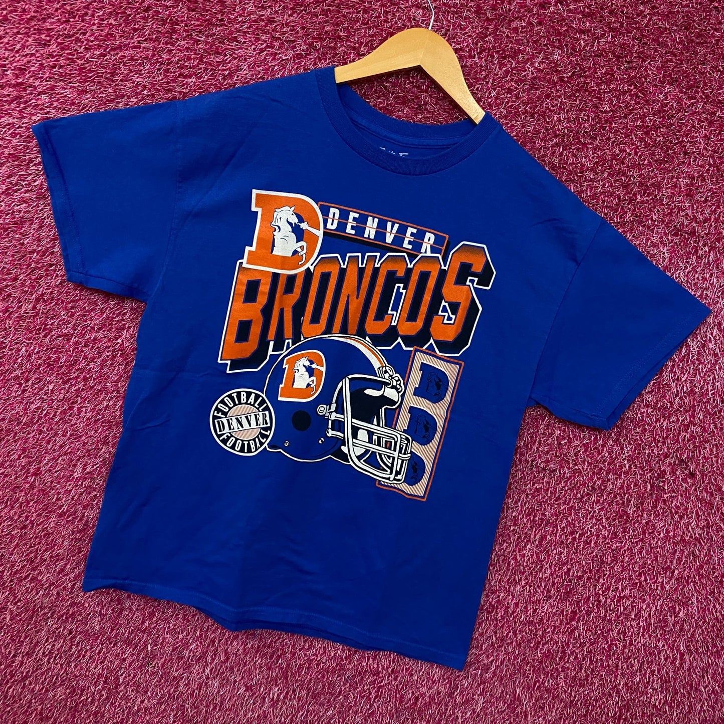Junk Food Clothing Denver Broncos Checkdown Flea Market T-shirt Medium
