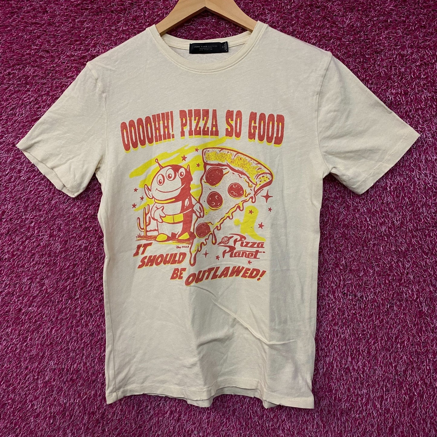 Junk Food Toy Story Pizza Planet Vintage Tee XS