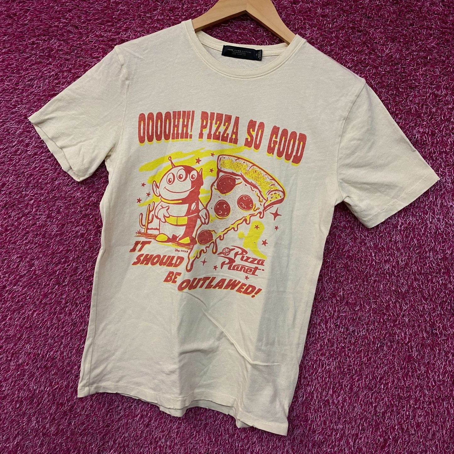 Junk Food Toy Story Pizza Planet Vintage Tee XS
