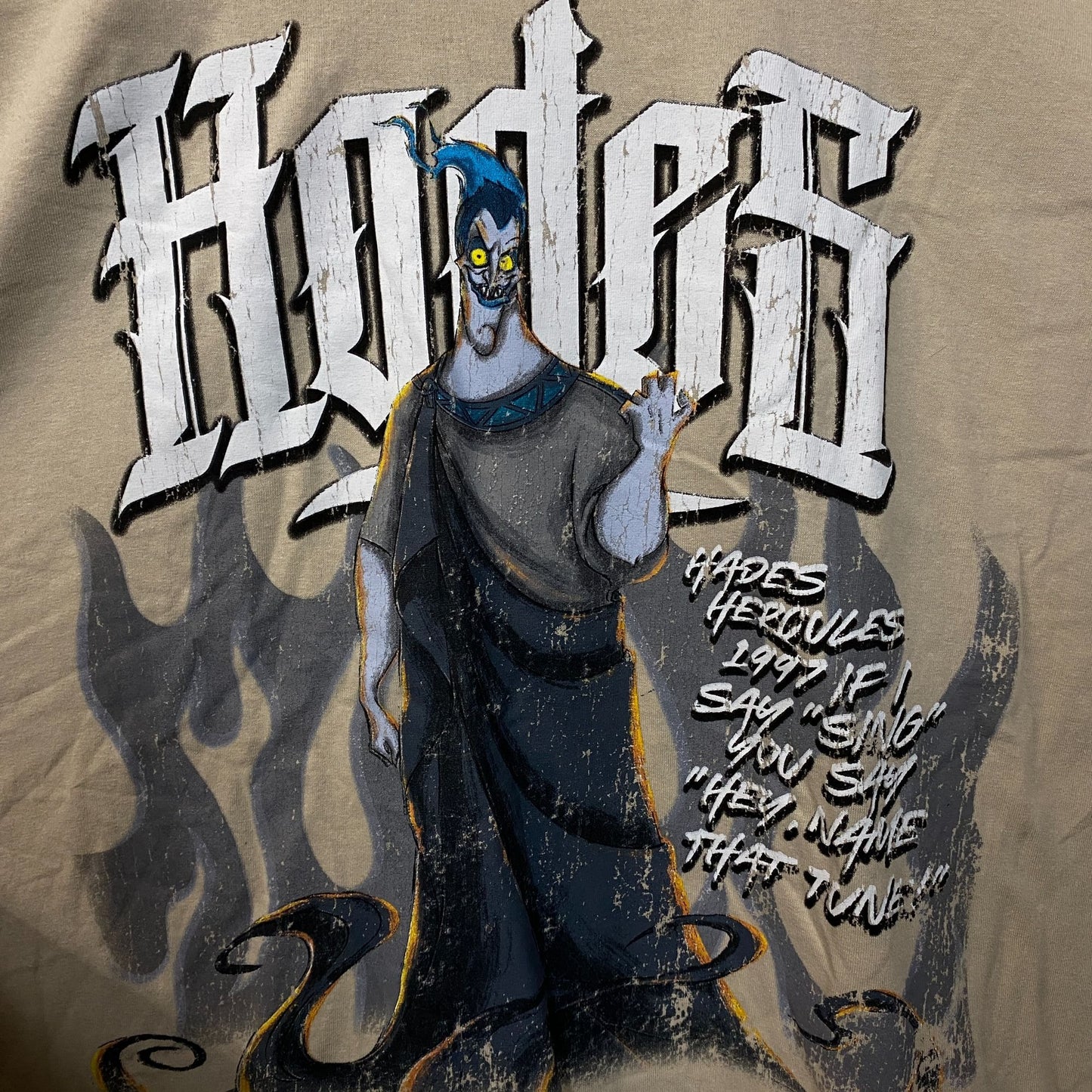 Disney Hercules Hades "If I Say Sing" Oversized Graphic Tee 3XL