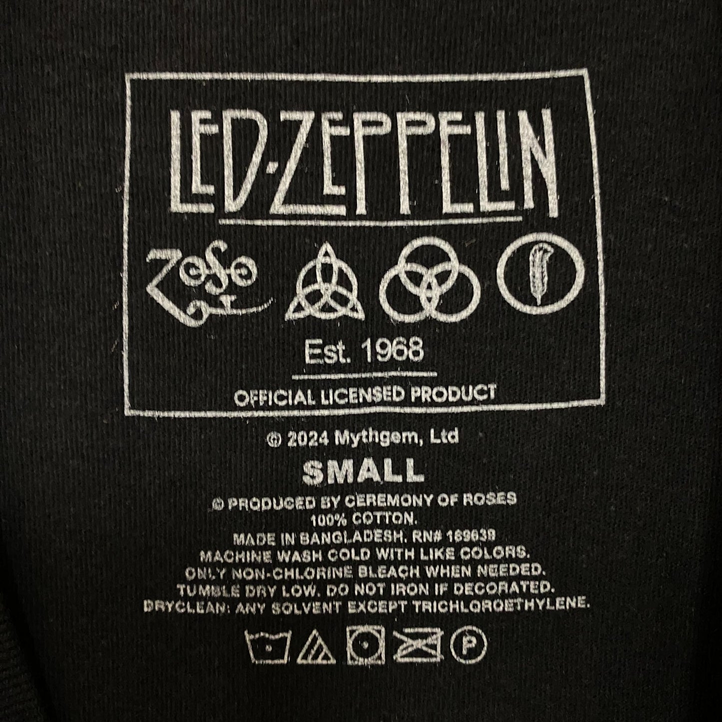 Led Zeppelin Icarus United States of America 1977 T-Shirt Small
