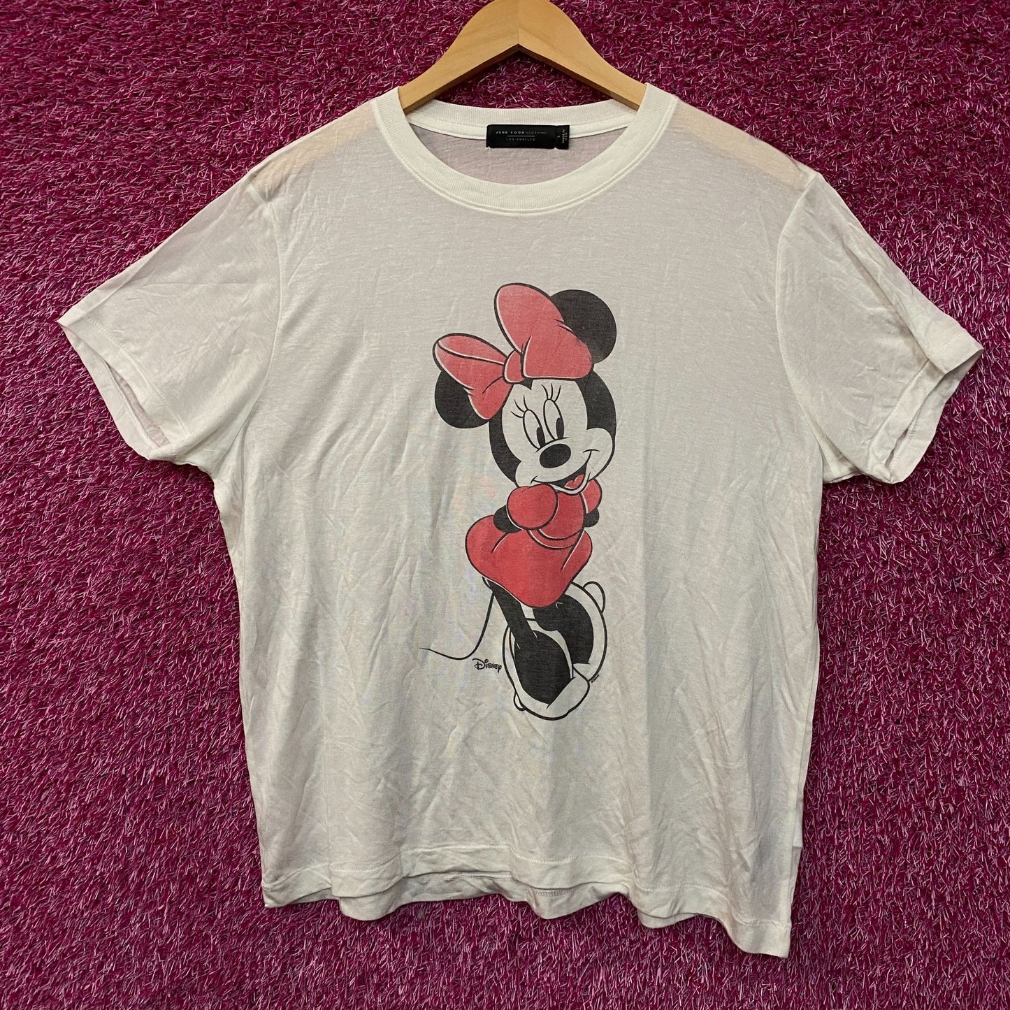 Junk Food Disney Minnie Mouse Cute Graphic Women's Tissue Tee Large