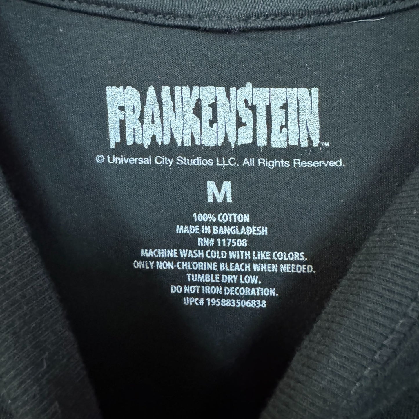 Frankenstein Its Alive Universal Monster Horror Movie Tee M