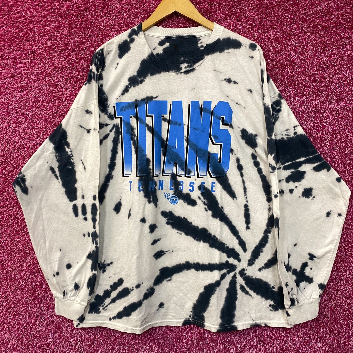 NFL AFC South Tennessee Titans Tie-Dye Long Sleeve Shirt 2XL