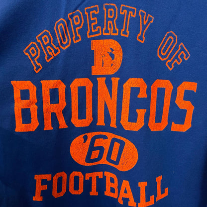 Junk Food Denver Broncos Property of Flea Market Crewneck Sweatshirt Medium