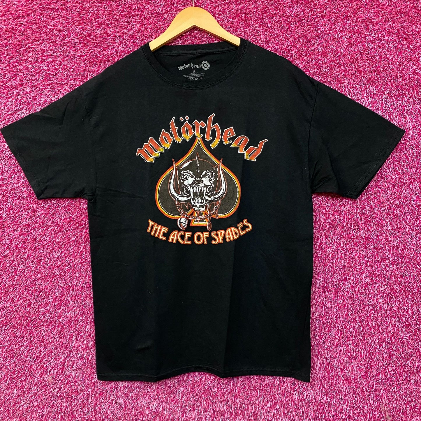 Motorhead Ace of Spades Snaggletooth Logo Graphic T-Shirt Large