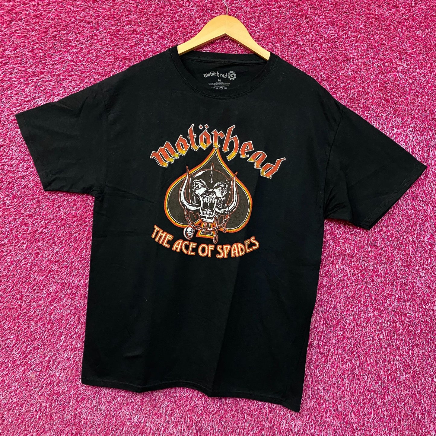 Motorhead Ace of Spades Snaggletooth Logo Graphic T-Shirt Large