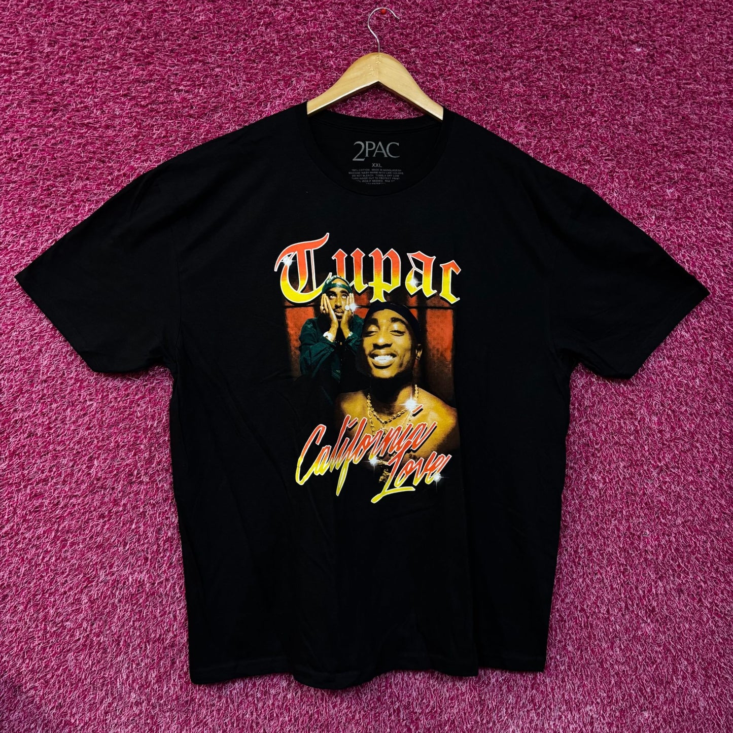 Tupac California Love Graphic Design T-shirt XXL