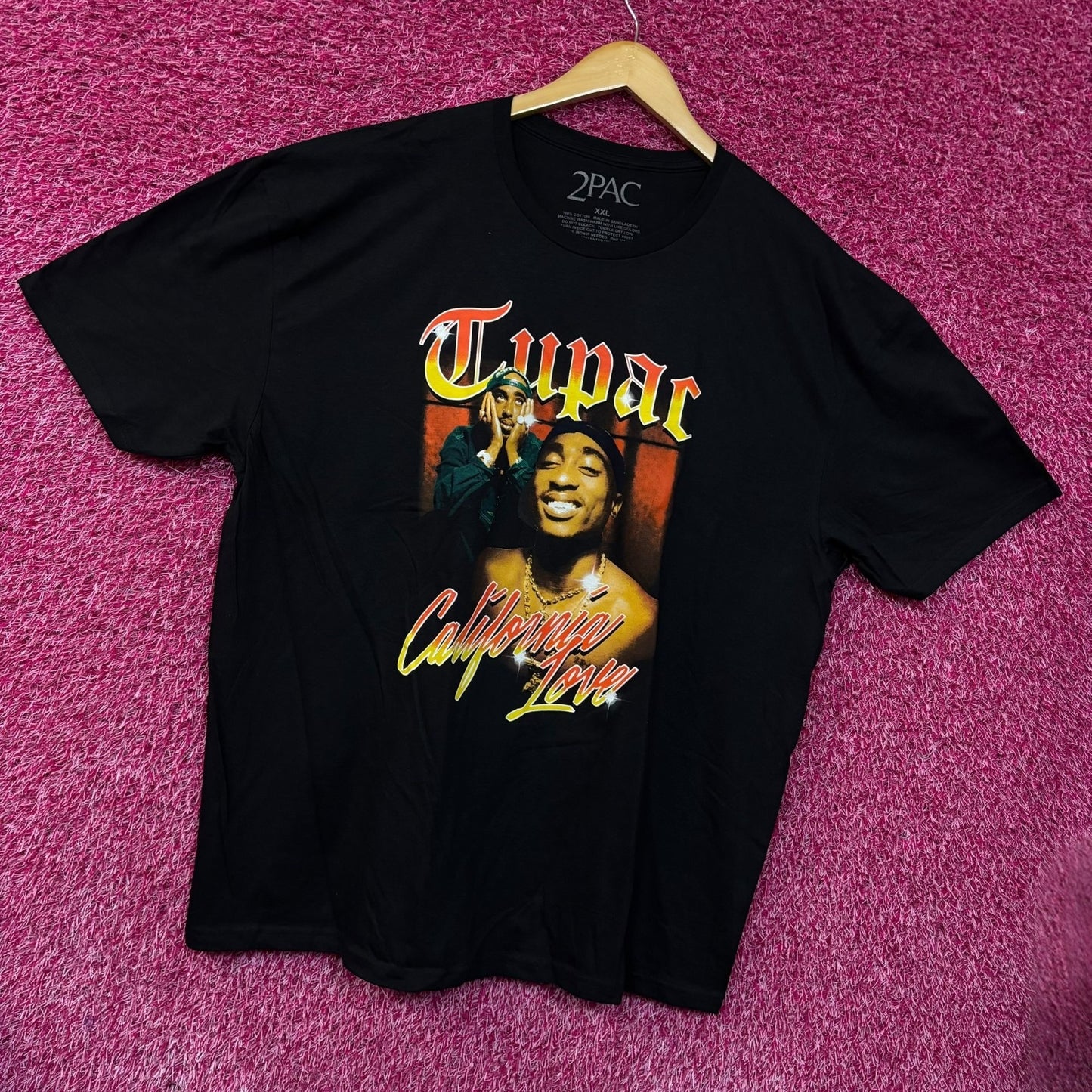 Tupac California Love Graphic Design T-shirt XXL