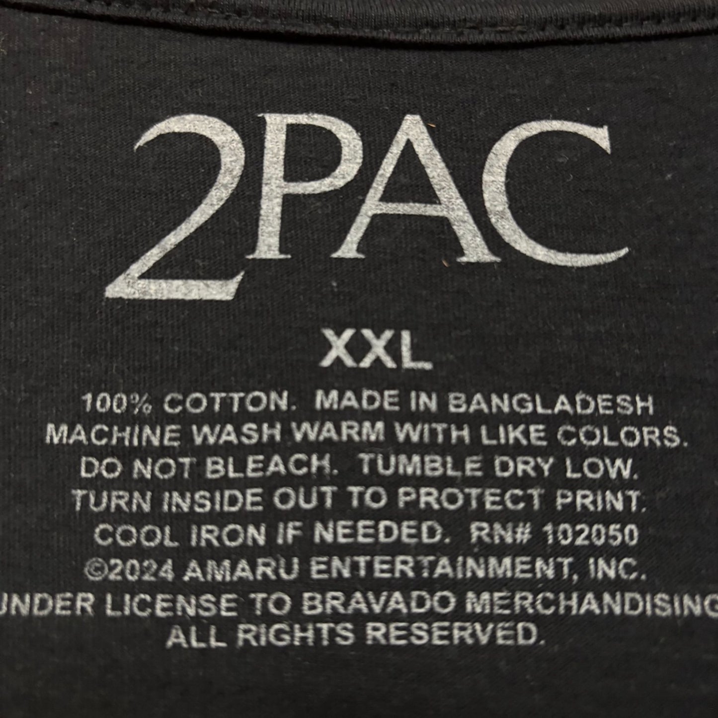 Tupac California Love Graphic Design T-shirt XXL