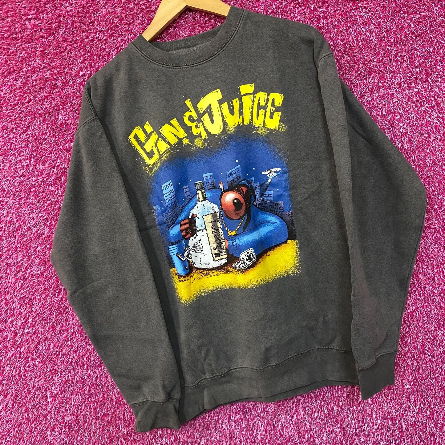 Death Row Records Snoop Doggy Dogg Gin & Juice Crewneck Sweatshirt Small