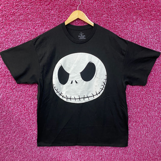 Tim Burton The Nightmare Before Christmas Jack Skellington Face T-Shirt XL