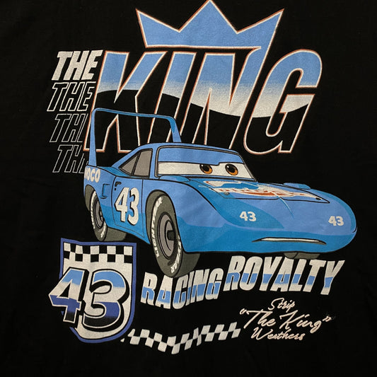 The King Racing Royalty Pixar Cars Tshirt size Medium