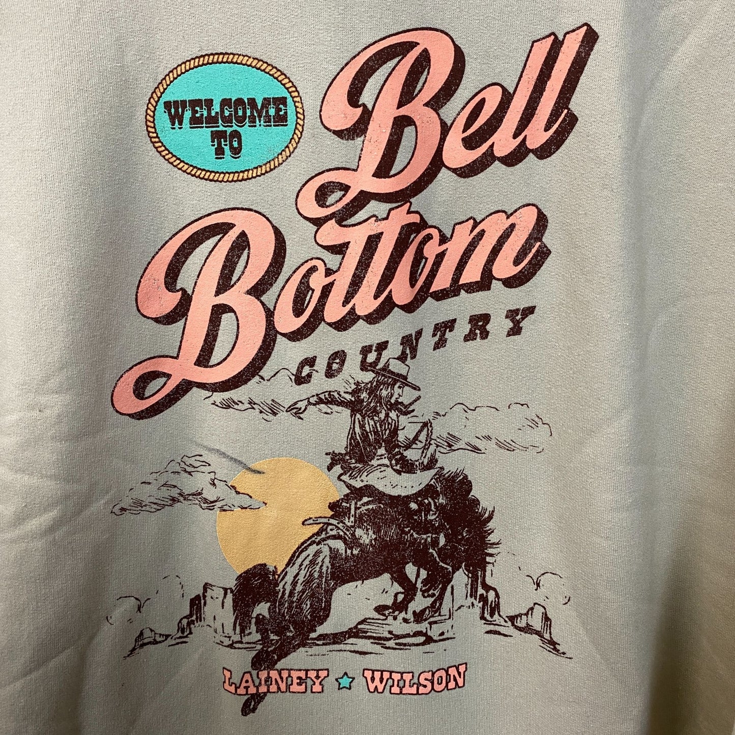 Lainey Wilson Bell Bottom Country Hoodie size XL