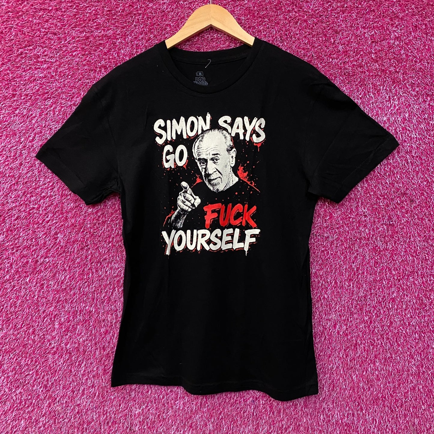 George Carlin Simon Says Comedy T-Shirt Medium