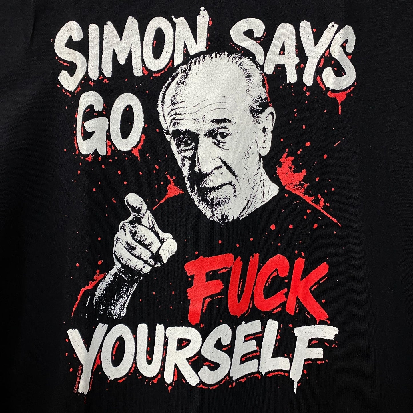 George Carlin Simon Says Comedy T-Shirt Medium