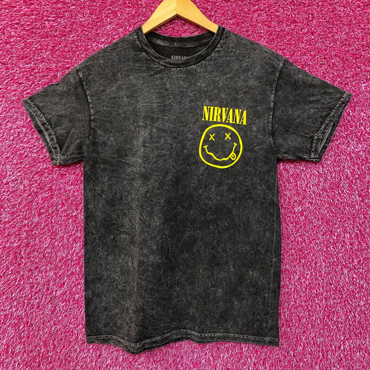 Nirvana Nevermind Dead Smiley Logo Grunge Band T-Shirt Medium