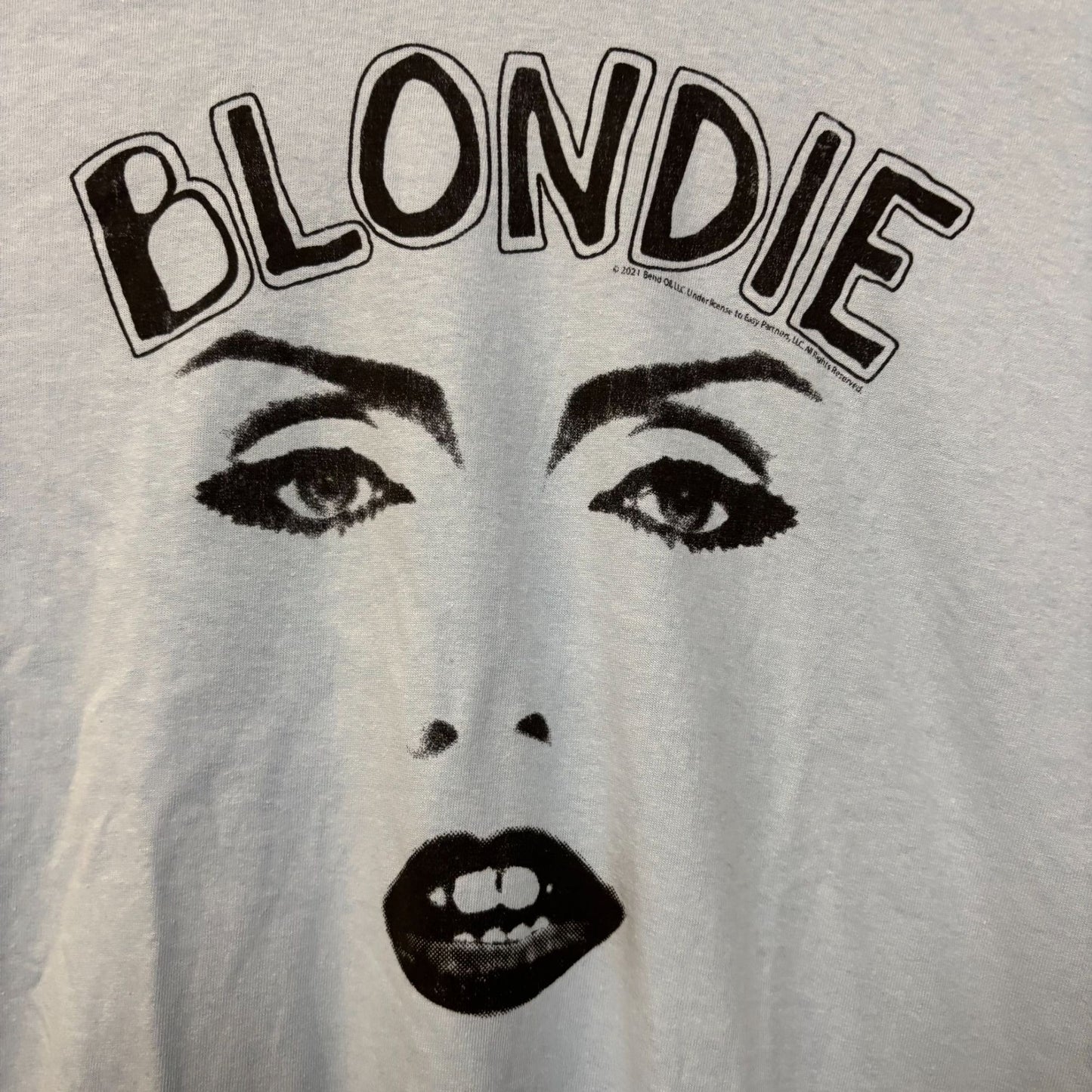 Blondie Parallel Lines Debbie Harry Face T-shirt 2XL