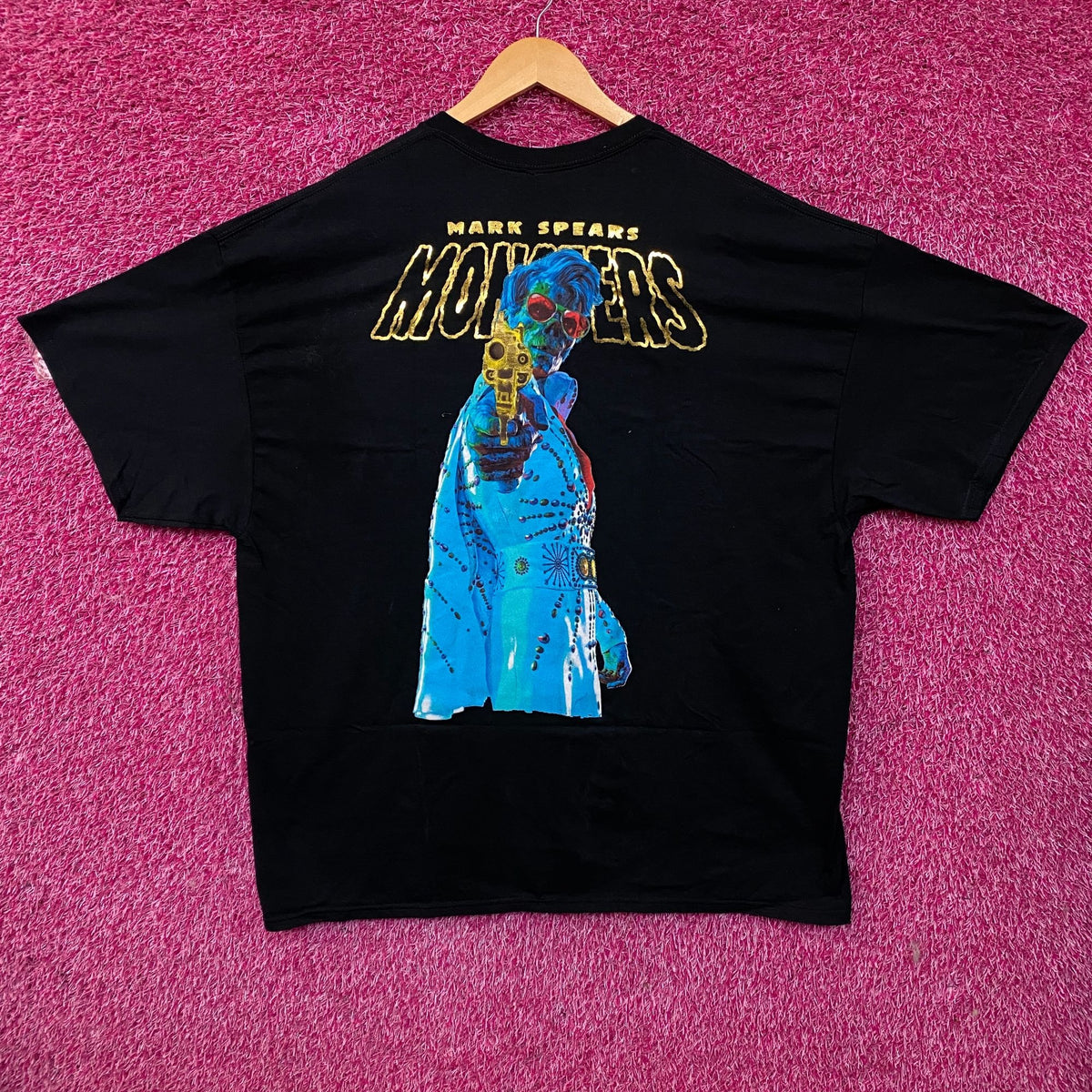 Mark Spears Hellvis Horror Black Tshirt size 2XL