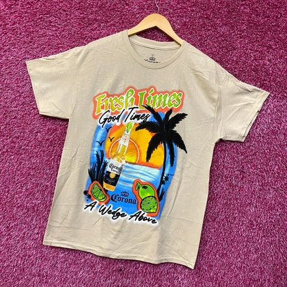 Corona Extra Beer Promo Fresh Limes T-Shirt Large