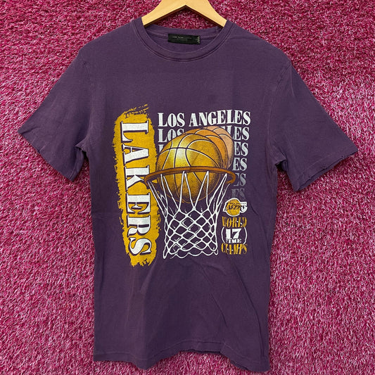Junk Food Los Angeles Lakers Champs Vintage Style Women's T-Shirt Small