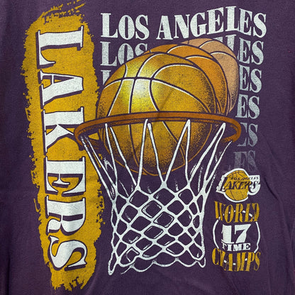 Junk Food Los Angeles Lakers Champs Vintage Style Women's T-Shirt Small