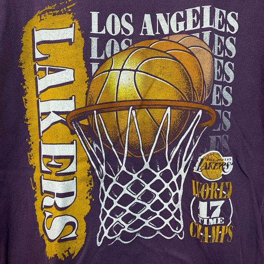 Junk Food Los Angeles Lakers Champs Vintage Style Women's T-Shirt Small