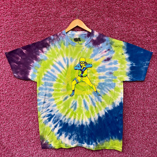 Naruto Shippuden Anime Tie dye Tshirt size XL