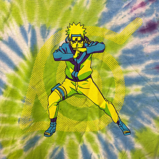 Naruto Shippuden Anime Tie dye Tshirt size XL