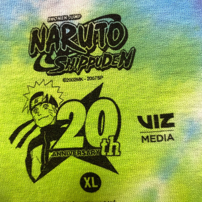 Naruto Shippuden Anime Tie dye Tshirt size XL