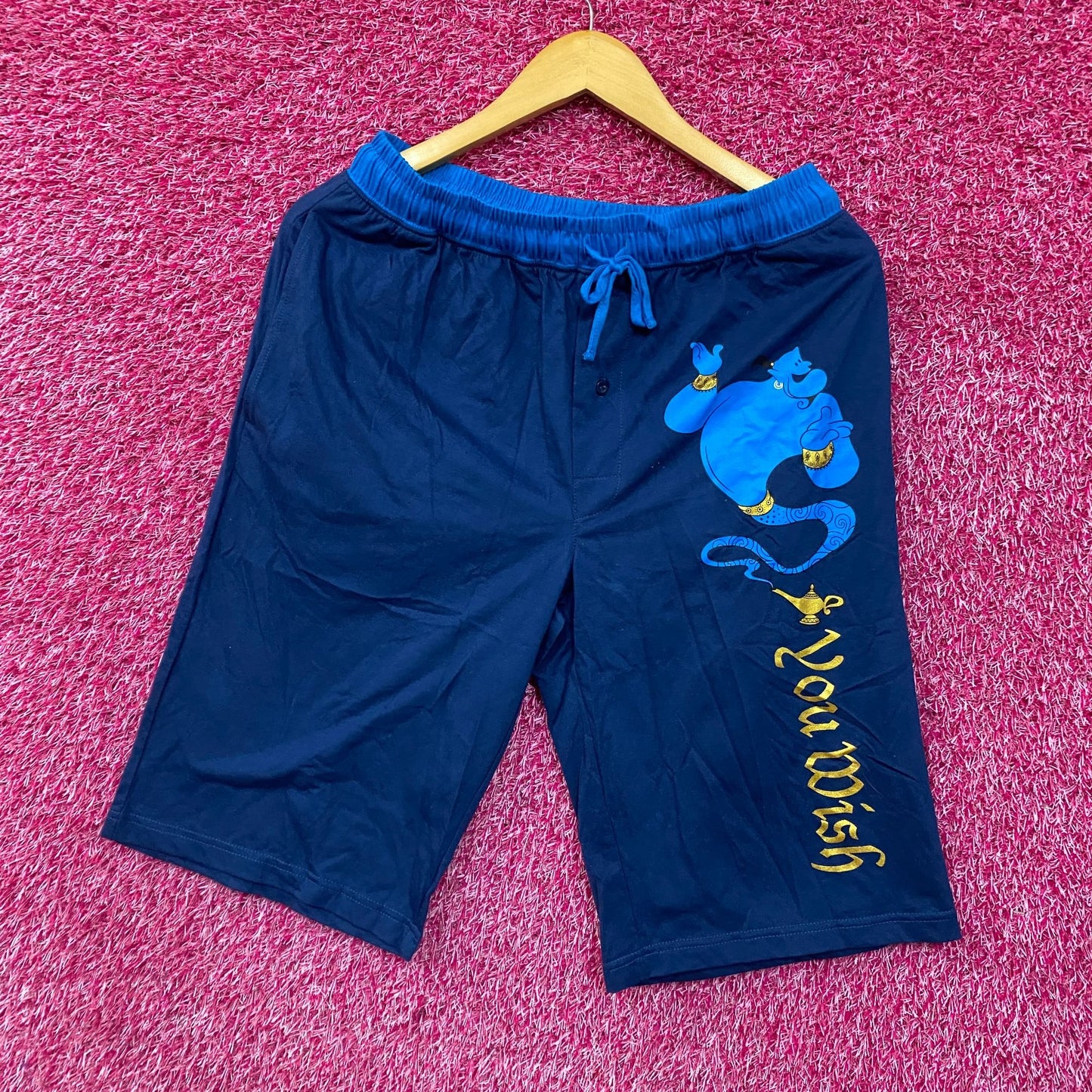 Disney Aladdin Genie You Wish Lounge Shorts Small