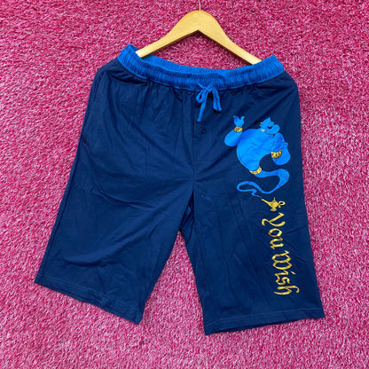 Disney Aladdin Genie You Wish Lounge Shorts Small