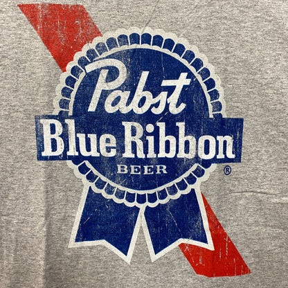 Pabst Blue Ribbon Promo Gray T-Shirt Medium