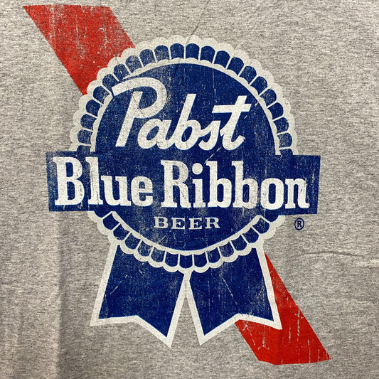 Pabst Blue Ribbon Promo Gray T-Shirt Medium