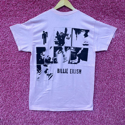 Billie Eilish Hit Me Hard and Soft Blohsh Figure Pink T-Shirt Large