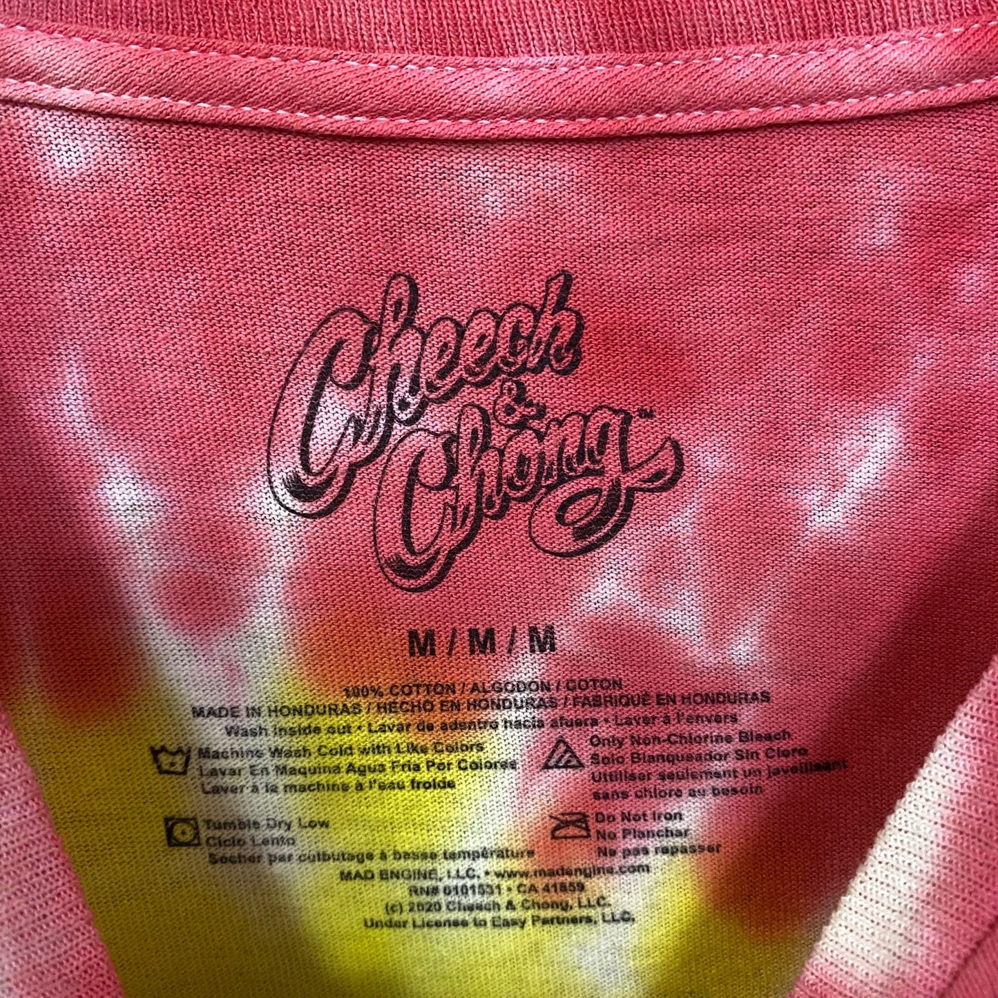 Cheech and Chong LIT Tie Dye Long Sleeve T-Shirt Medium