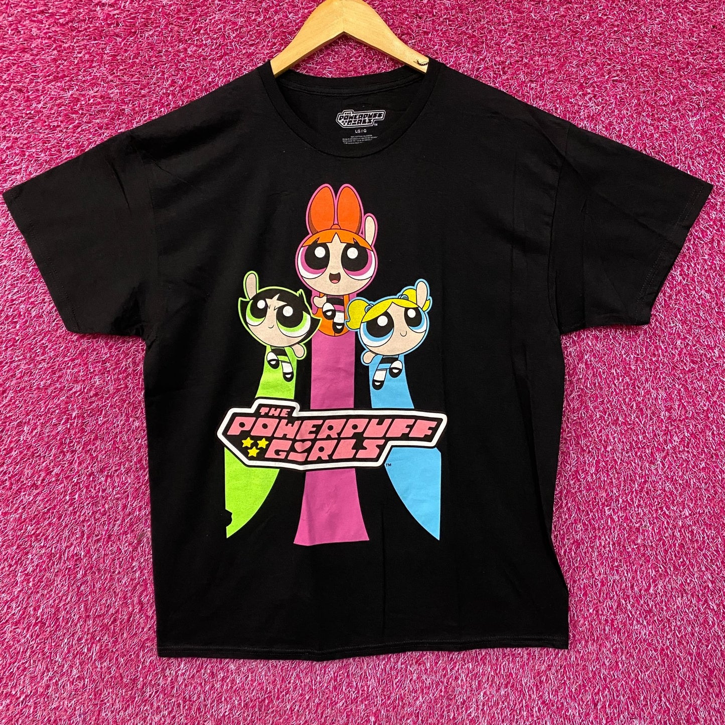 Cartoon Network Powerpuff Girls Retro Cartoon T-Shirt Large