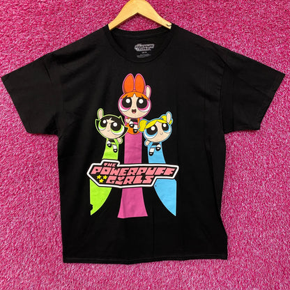 Cartoon Network Powerpuff Girls Retro Cartoon T-Shirt Large