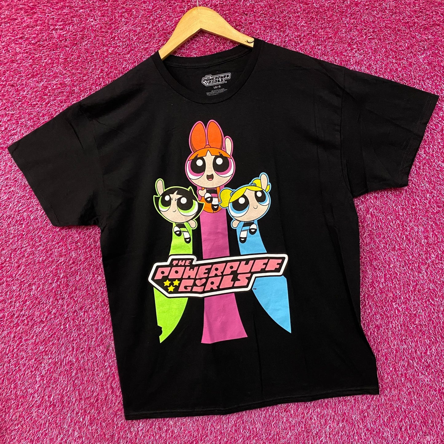 Cartoon Network Powerpuff Girls Retro Cartoon T-Shirt Large