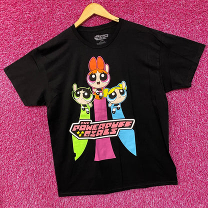 Cartoon Network Powerpuff Girls Retro Cartoon T-Shirt Large