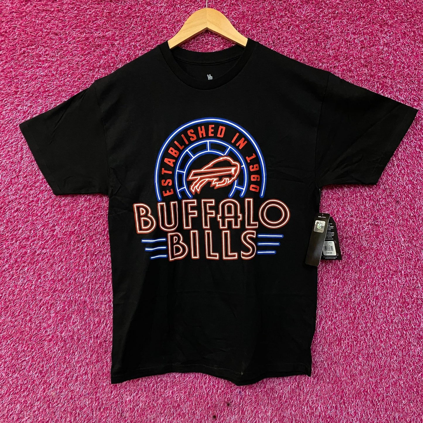 Buffalo Bills Junk Food Slogan 2-Hit Graphic T-Shirt Medium