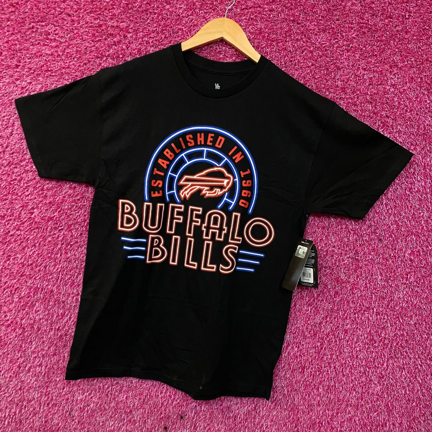 Buffalo Bills Junk Food Slogan 2-Hit Graphic T-Shirt Medium
