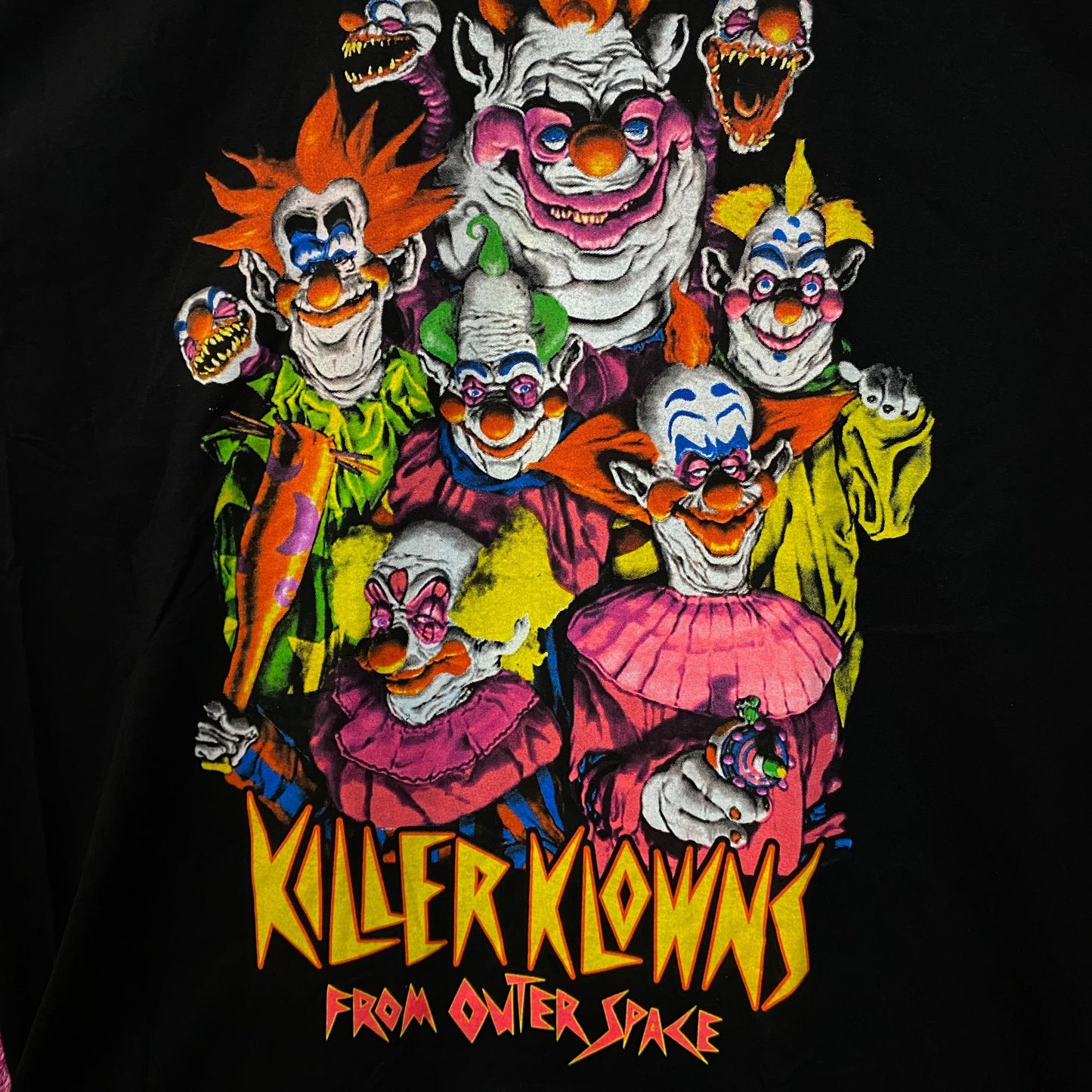Killer Klowns From Outerspace Neon Movie Poster T-shirt size XL