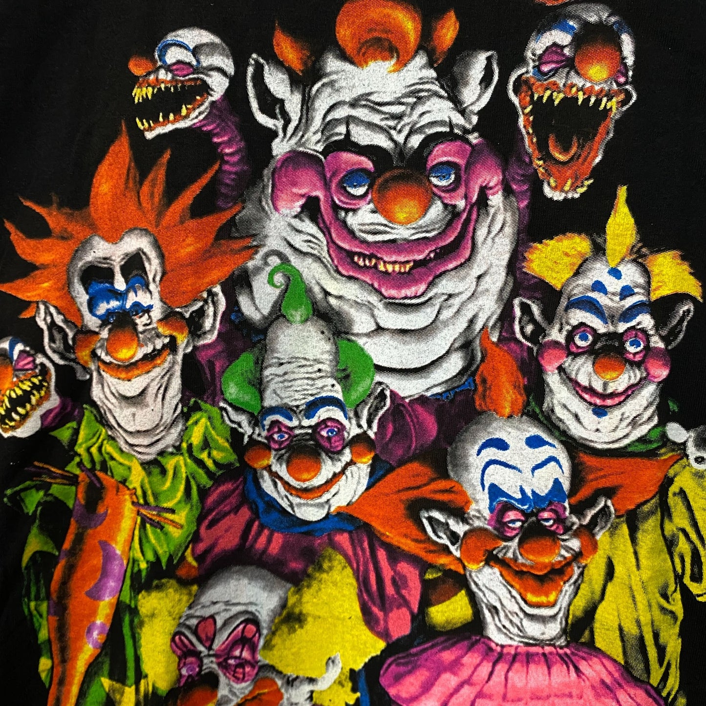 Killer Klowns From Outerspace Neon Movie Poster T-shirt size XL