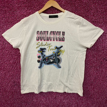 SoulCycle Studio Tour 24 Retro Graphic T-Shirt Medium