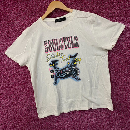 SoulCycle Studio Tour 24 Retro Graphic T-Shirt Medium