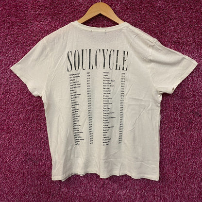 SoulCycle Studio Tour 24 Retro Graphic T-Shirt Medium