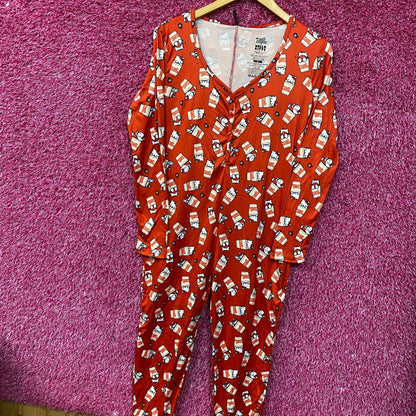Sanrio Hello Kitty x Nissin Cup Noodle Onesie Pajama Medium