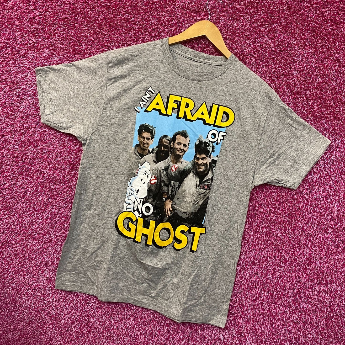 Ghostbusters I Aint Afraid of No Ghost Movie Promo Tee L